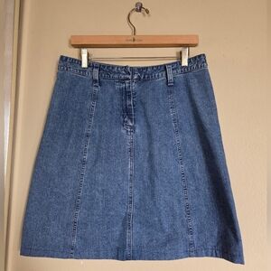 Christopher & Banks Denim Skirt A Line Capsule Cottage